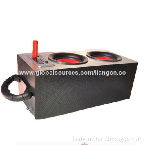 Portable Wooden Bluetooth Speaker with FM Radio, USB and SD Inputs
